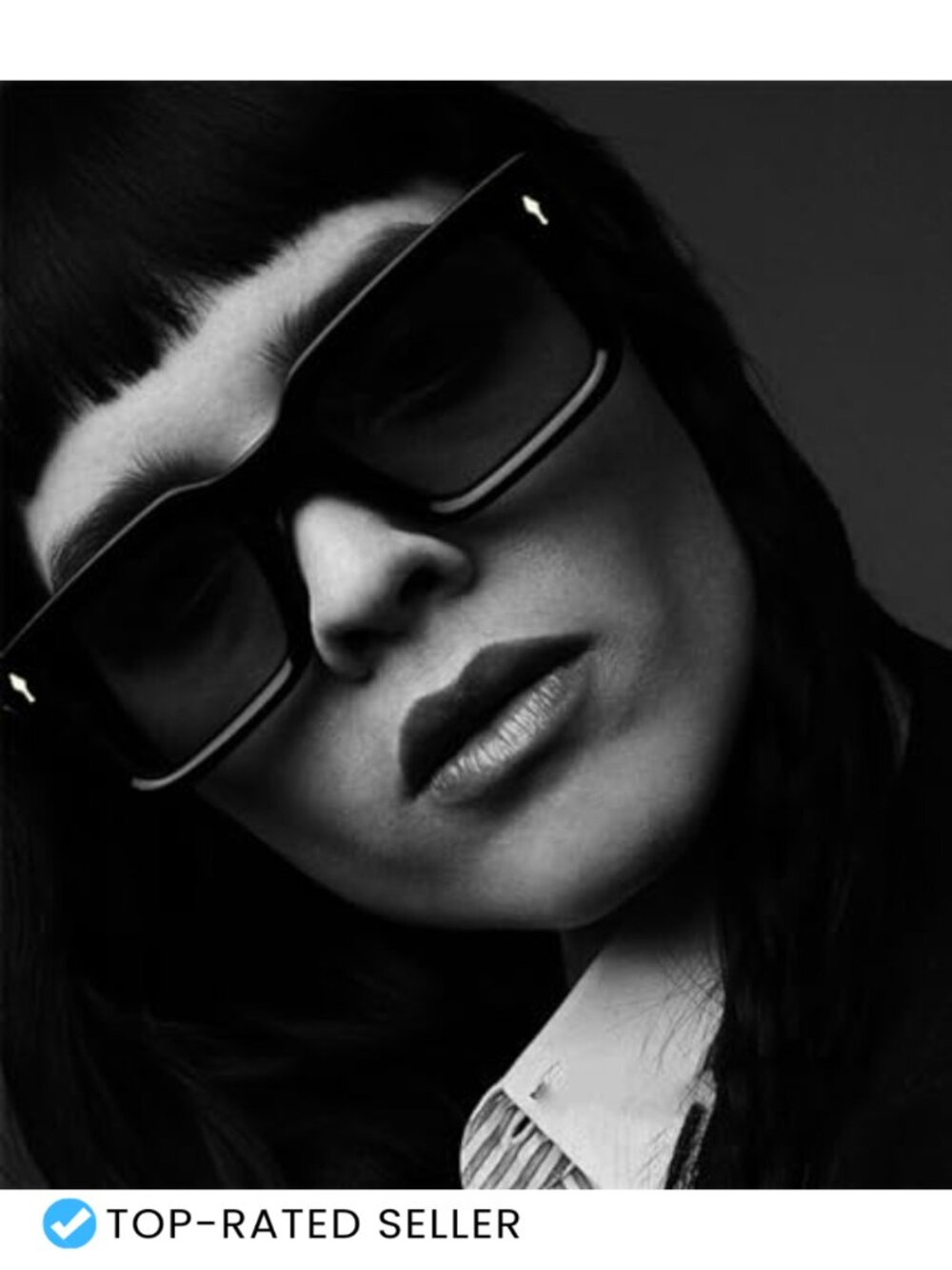 Chunky Rectangular Acetate Composite Frame - Picture 2 of 5